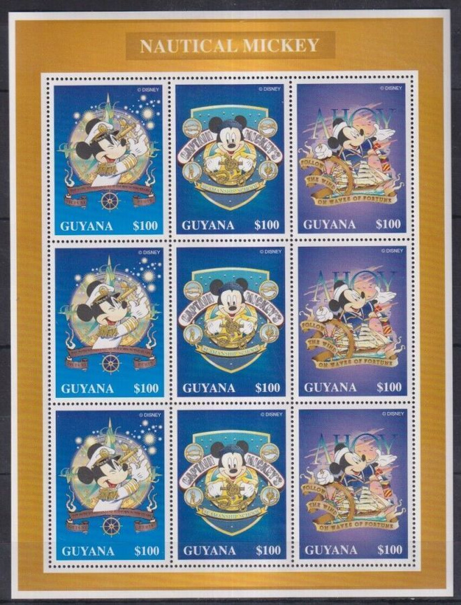 DISNEY Mikki Hiiri -aiheinen blokki GUYANA **