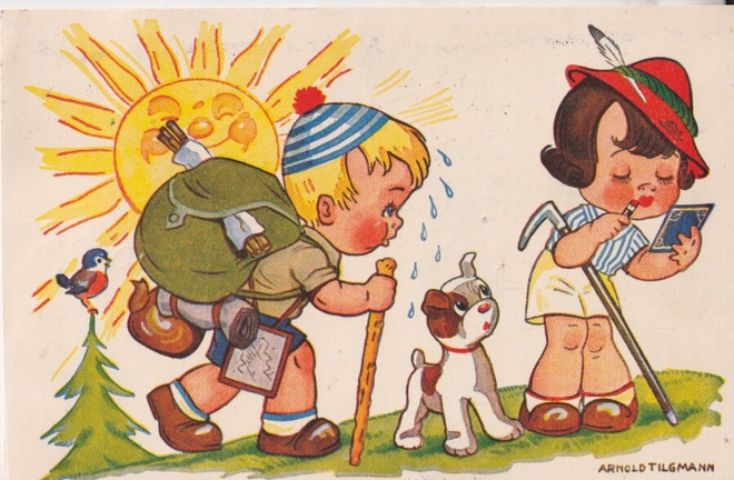 Arnold Tilgmann, Nuoret retkellä,   e223