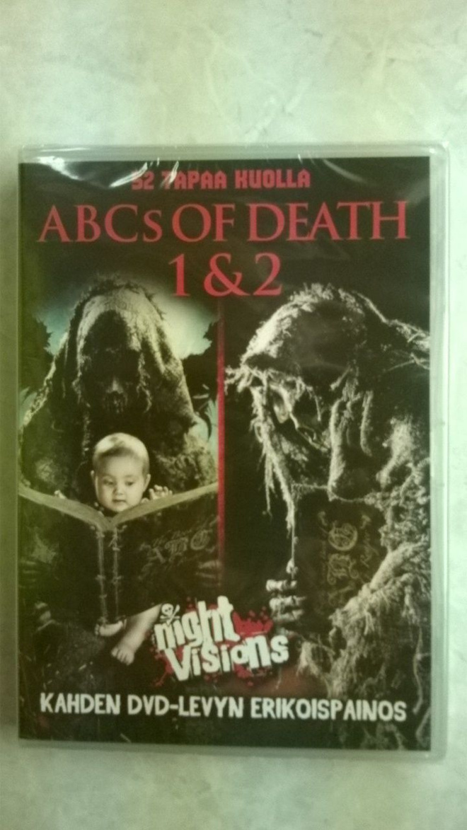 Abcs Of Death 1 & 2 DVD UUSI!