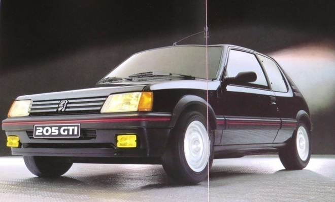 1986 Peugeot 205 GTI esite - 16 sivua -  KUIN UUSI