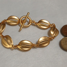 Upea 18k kullattu Kanadalainen rannekoru Gold plated Vintage - pikkukuva 5