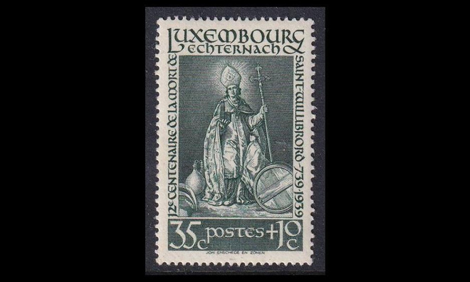Luxemburg 309 ** Pyhä Willibrord 35 + 10 C (1938)
