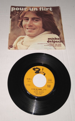 MICHEL DELPECH LE BLE EN HERBE / POUR UN FLIRT 7" SINGLE LP