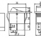 Daier 4-nastainen KCD2 On/Off keinukytkin - pikkukuva 5