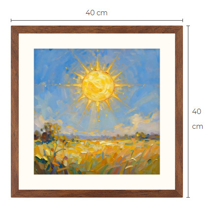 Uusi uniikki kesämaisema art print taulu 40 cm x 40 cm