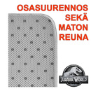 UUSI JURASSIC WORLD KYNNYSMATTO 58 x 40 cm ILMAINEN TOIMITUS - pikkukuva 3