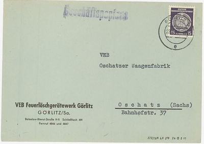 DDR Dienst Mi 21 I asiakirjoja-lähetys