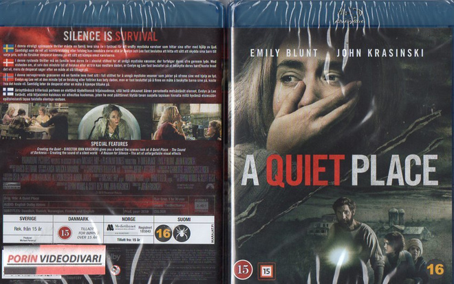 Quiet Place	(56 623)	UUSI	-FI-	BLU-RAY			emily blunt	2018