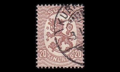 99 o M-17 20p ruskea Kurkijoki (1921)