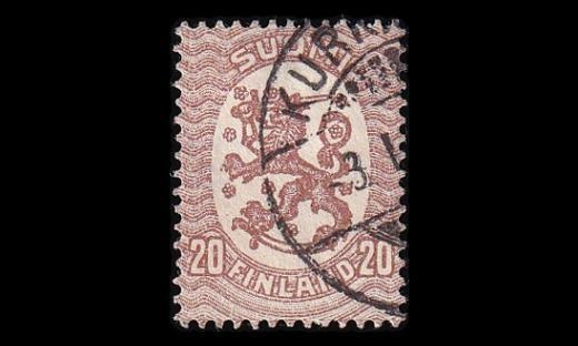99 o M-17 20p ruskea Kurkijoki (1921)