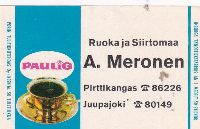 Juupajoki, Pirttikangas, A. Meronen .  s58
