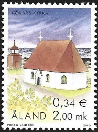 Åland 2000  Kökarin kirkko  2,00 mk ** LaPe 182