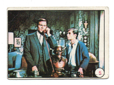 Purkkakuva BATMAN BAT LAFFS n:o 5 1966 Bruce Wayne ja Dick C
