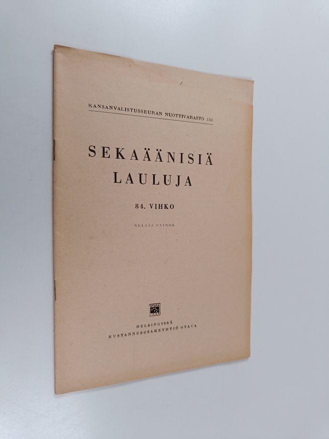 Sekaäänisiä lauluja - 84. vihko