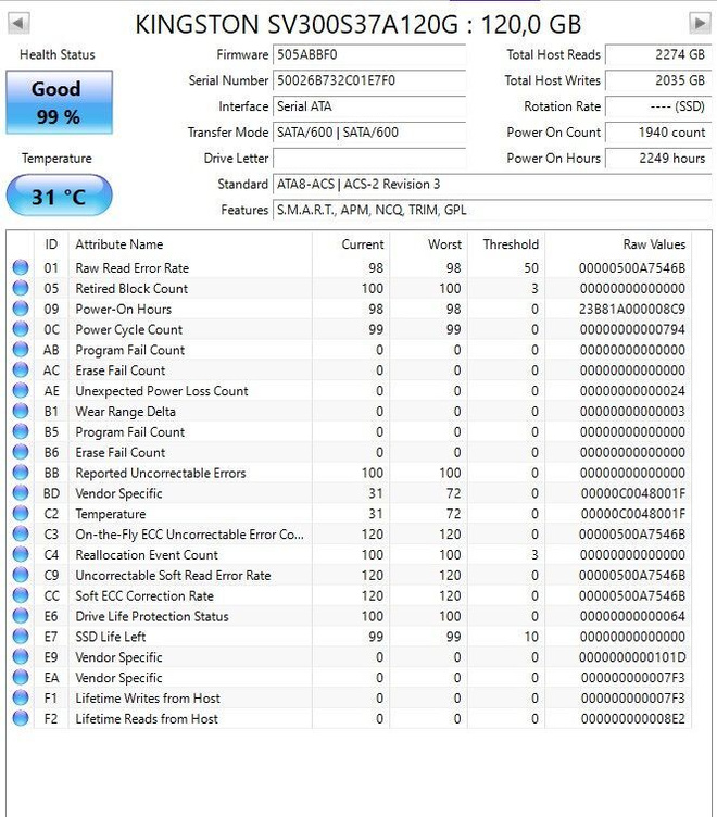128GB SATA 2.5" KINGSTON  *ILMAINEN TOIMITUS*