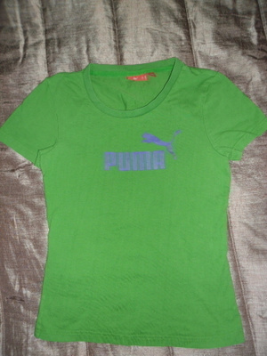 PUMA * T-PAITA * VIHREÄ * KOKO XS