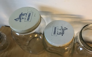 4 kpl erä Riihimäen lasin taloustölkkejä