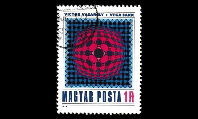 Unkari 3382 o Victor Vasarelyn maalaus (1979)