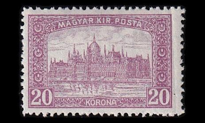 Unkari 359 ** Parlamenttitalo 20 Kr (1921)