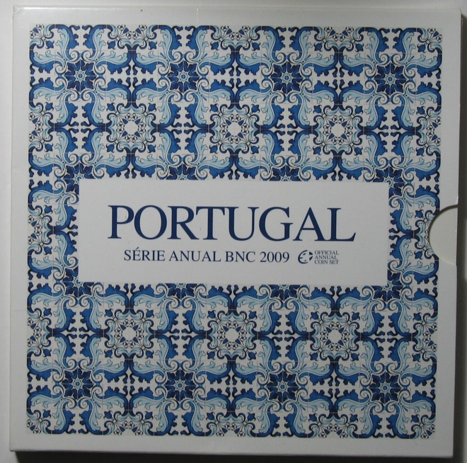 2009 PORTUGAL 1c- 2 € BNC sarja