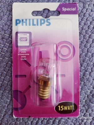 Philips uunilamppu 15W kanta E14