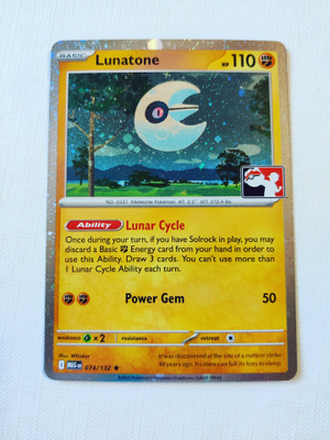 Lunatone Holo- Prize Pack Series 8