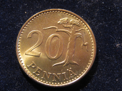 20 penniä 1989