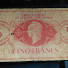 France Ranska 5 Francs CS Caisse Centrale VG - pikkukuva 1