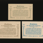 Itävalta Notgeld 10, 20, 50 Heller, Schönbichl 1920 - pikkukuva 2