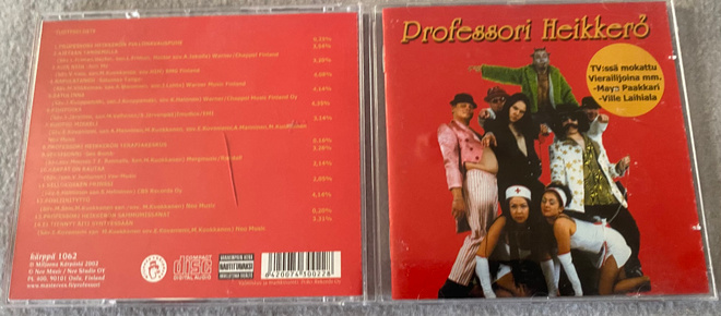 Professori Heikkerö – Alkoholistit Areenalla, cd