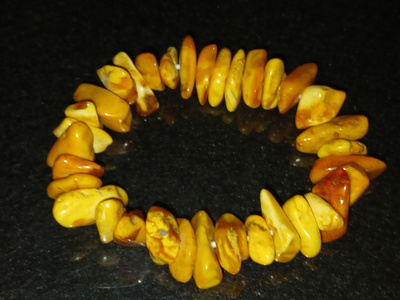 Vintage Meripihka rannekoru Amber Itämeren