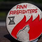 FINN FIRE FIGHTERS merkki. Halkaisija - 24 mm. - pikkukuva 2