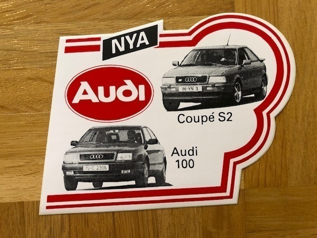 Tarra Audi Coupe S2 ja Audi 100, 1991. Esite
