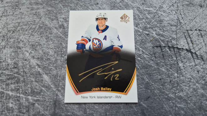 Josh Bailey 2021-22 SP Authentic Black Auto