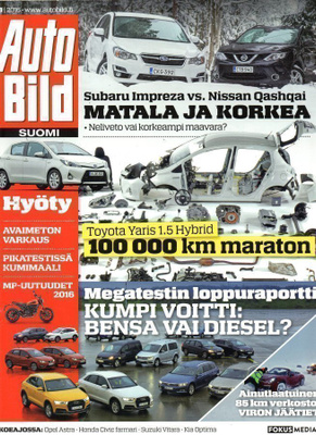 Auto Bild Suomi n:o 3 2016 Avaimeton varkaus,näin nopeasti