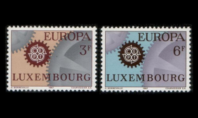 Luxemburg 748-9 ** Europa (1967)