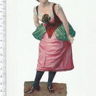 * neito seppele päässä, vanha kuva, 16,5 x 7 cm * - pikkukuva 1