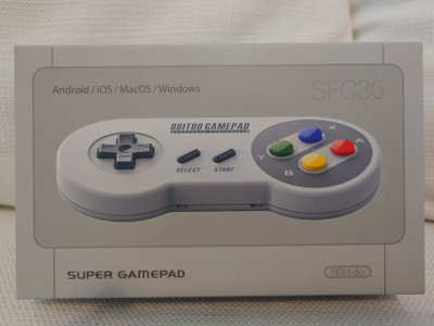 8BitDo SFC30 peliohjain / gamepad, bluetooth, kuin uusi