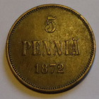1872 5 penniä kl6 - pikkukuva 3