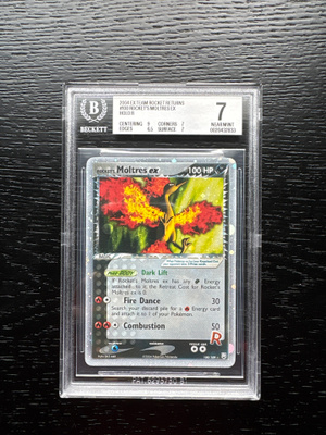 2004 EX Team Rocket Returns #100 Rocket's Moltres EX (BGS 7)