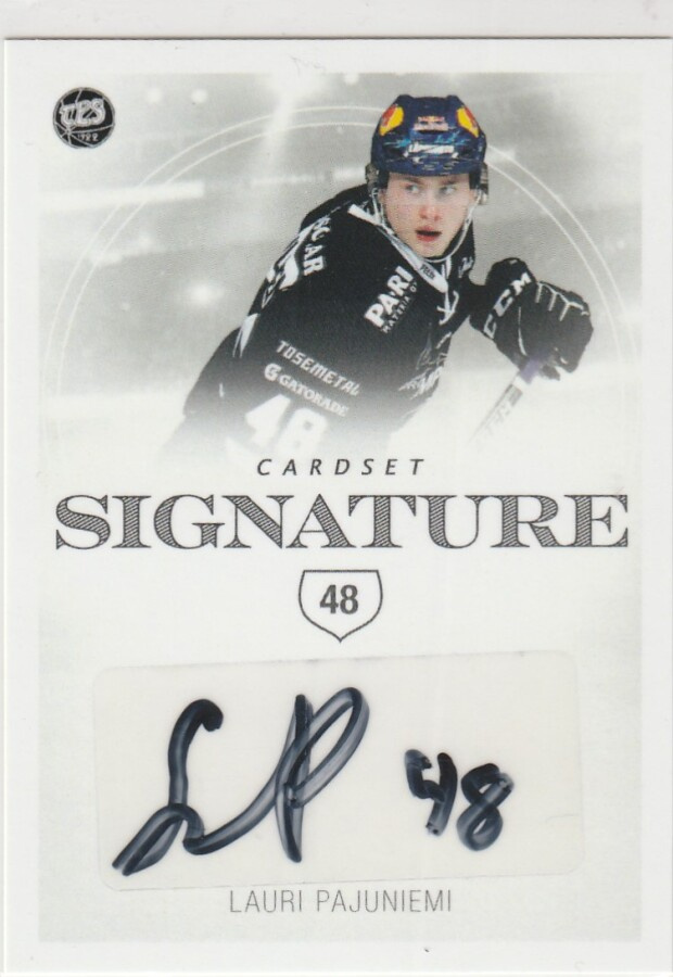 2019/20 Cardset Signature Lauri Pajuniemi , TPS