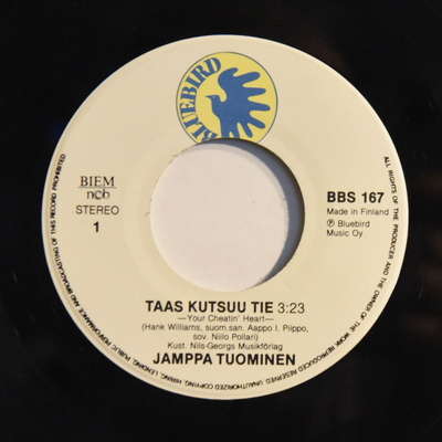 Single: Tuominen, Jamppa - Taas kutsuu tie / Tästä lähtien