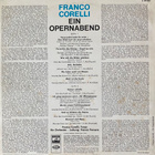 Franco Corelli - Ein Ooernabend LP - pikkukuva 2