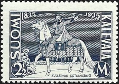 1935 Kalevalan 100-vuotisjuhla 2 ½ mk ** LaPe 193