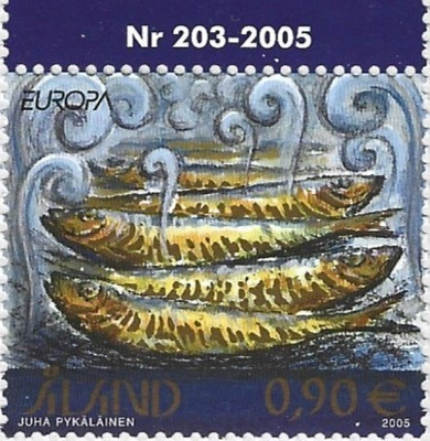 Ål 2005 Eurooppa-merkki 0,60 € välilöpari numero ** LaPe 252
