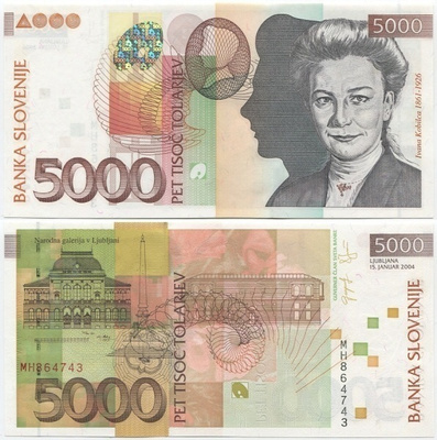 Slovenia 5000 Tolarjev v.2004 (P-33b) UNC