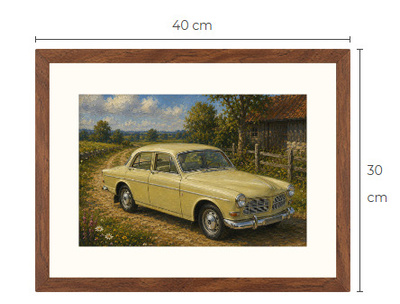 Uusi Volvo Amazon art print 30 cm x 40 cm