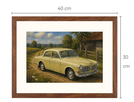 Uusi Volvo Amazon art print 30 cm x 40 cm