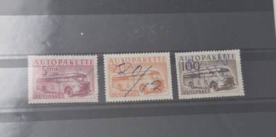 1952 AUTOPAKETTIMERKKEJÄ PIENI ERÄ