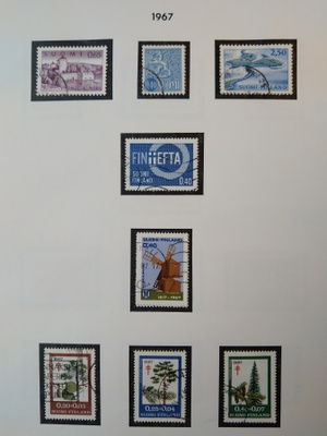 1967 Suomi postimerkki 8 kpl